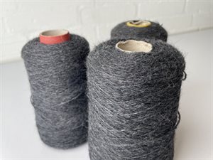 Luksus uld - 100% uld i charcoal, ca. 254 gram